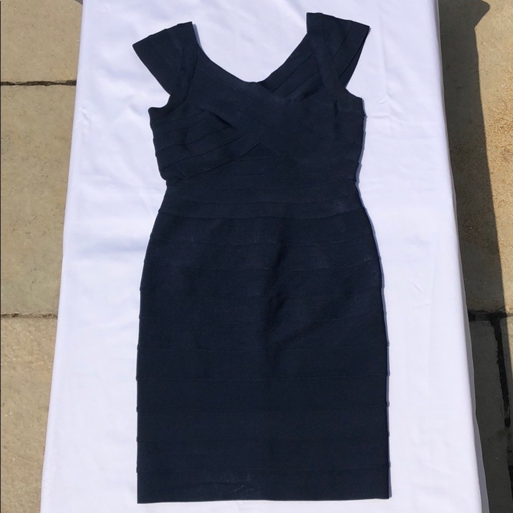 Aqua bodycon cocktail dress